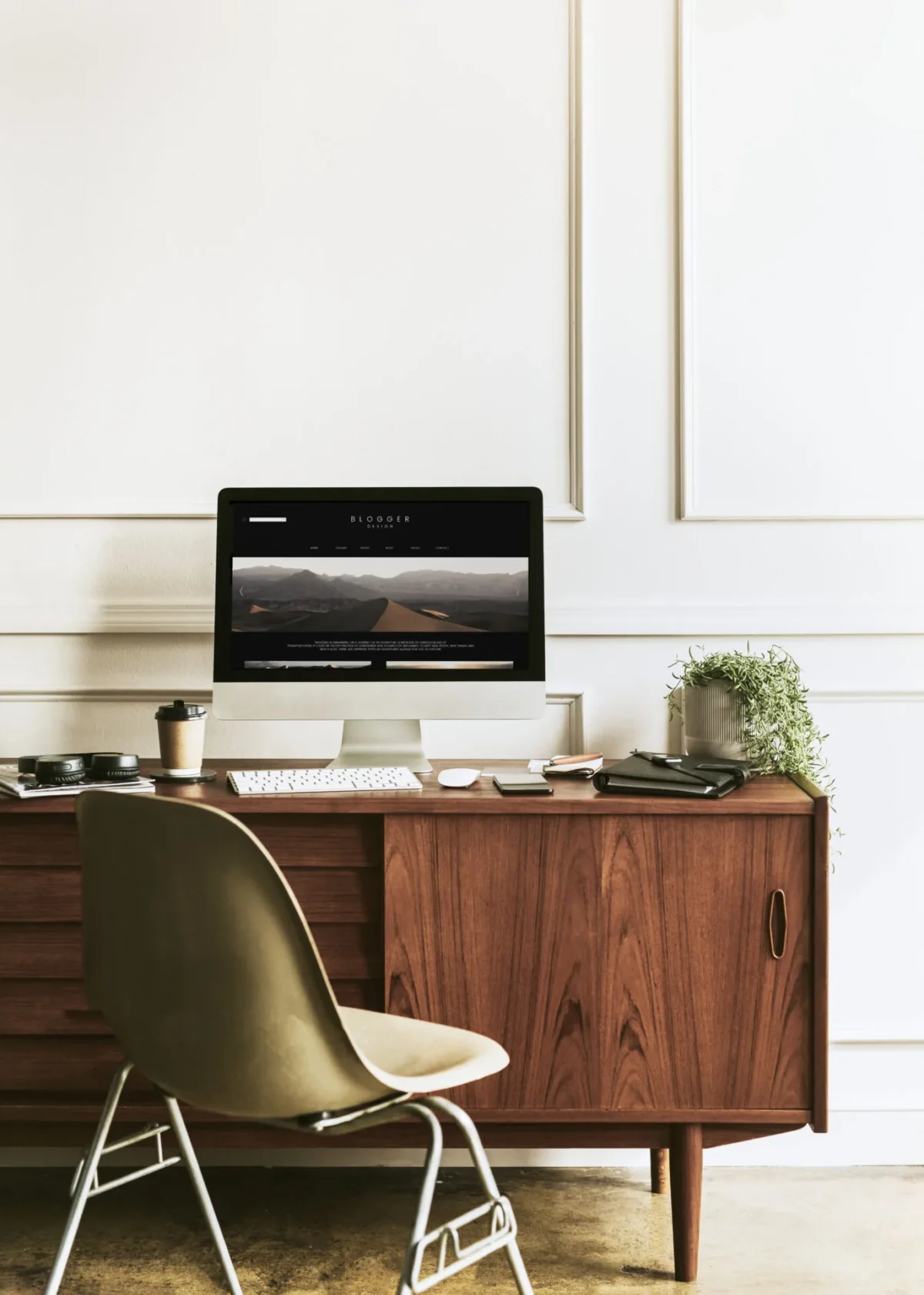 Configuração de escritório website imobiliária