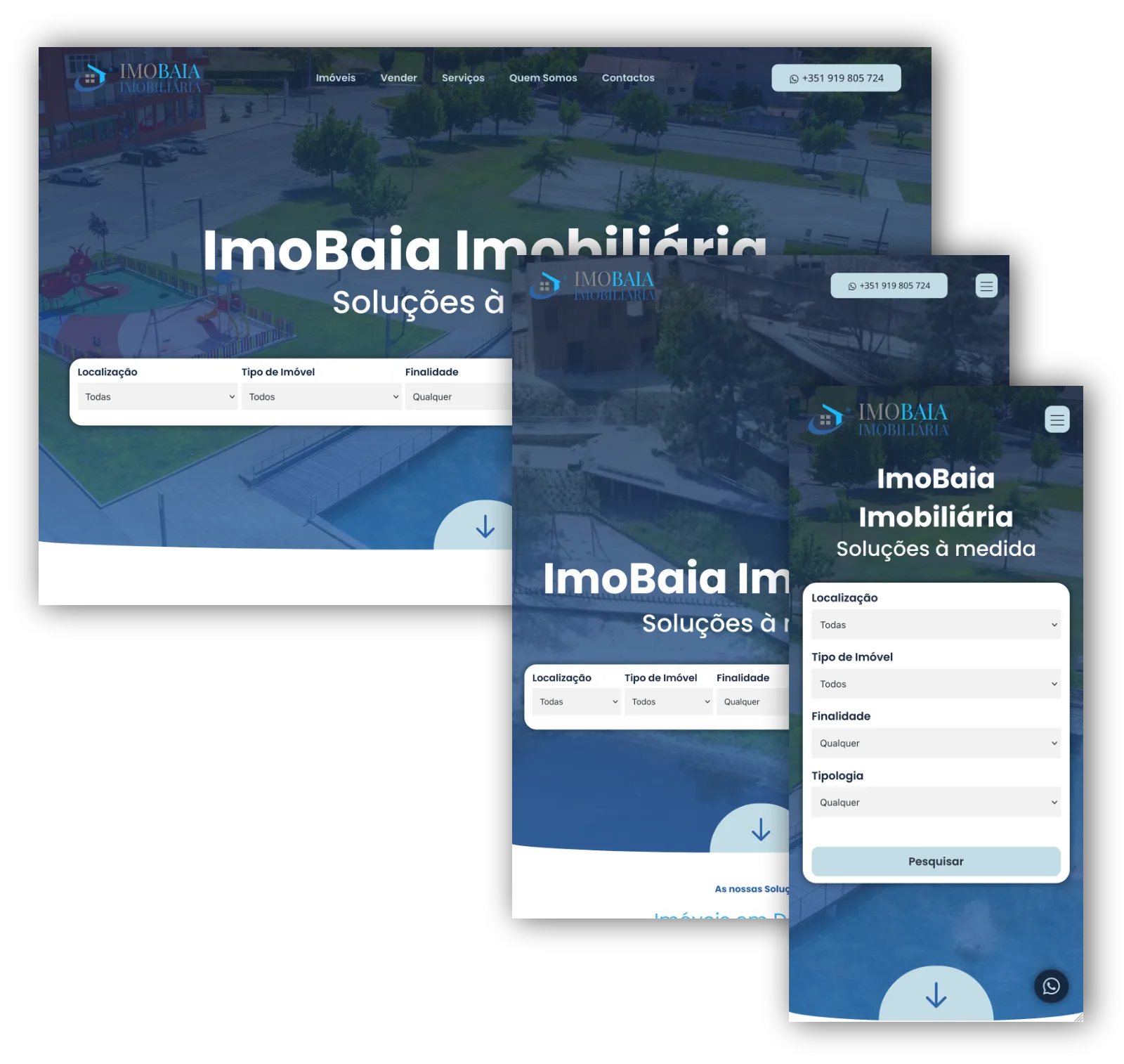 ImoBaia Imobiliária - Website Responsivo